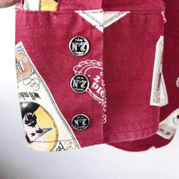 JACK DANIELS Shirt Mens Size XL Western Snap Long Sleeve Cowboy Old No 7 Whiskey - Picture 3 of 5